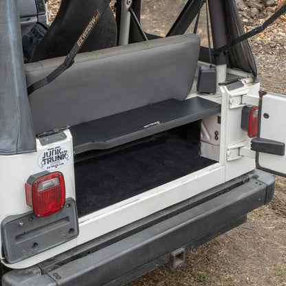 EZ4X4 EZTrunk Folding Security Box for Jeep TJ 2-Door – Fits 1997–2006 – Lockable, Fold-Down, Aluminum, Easy Install