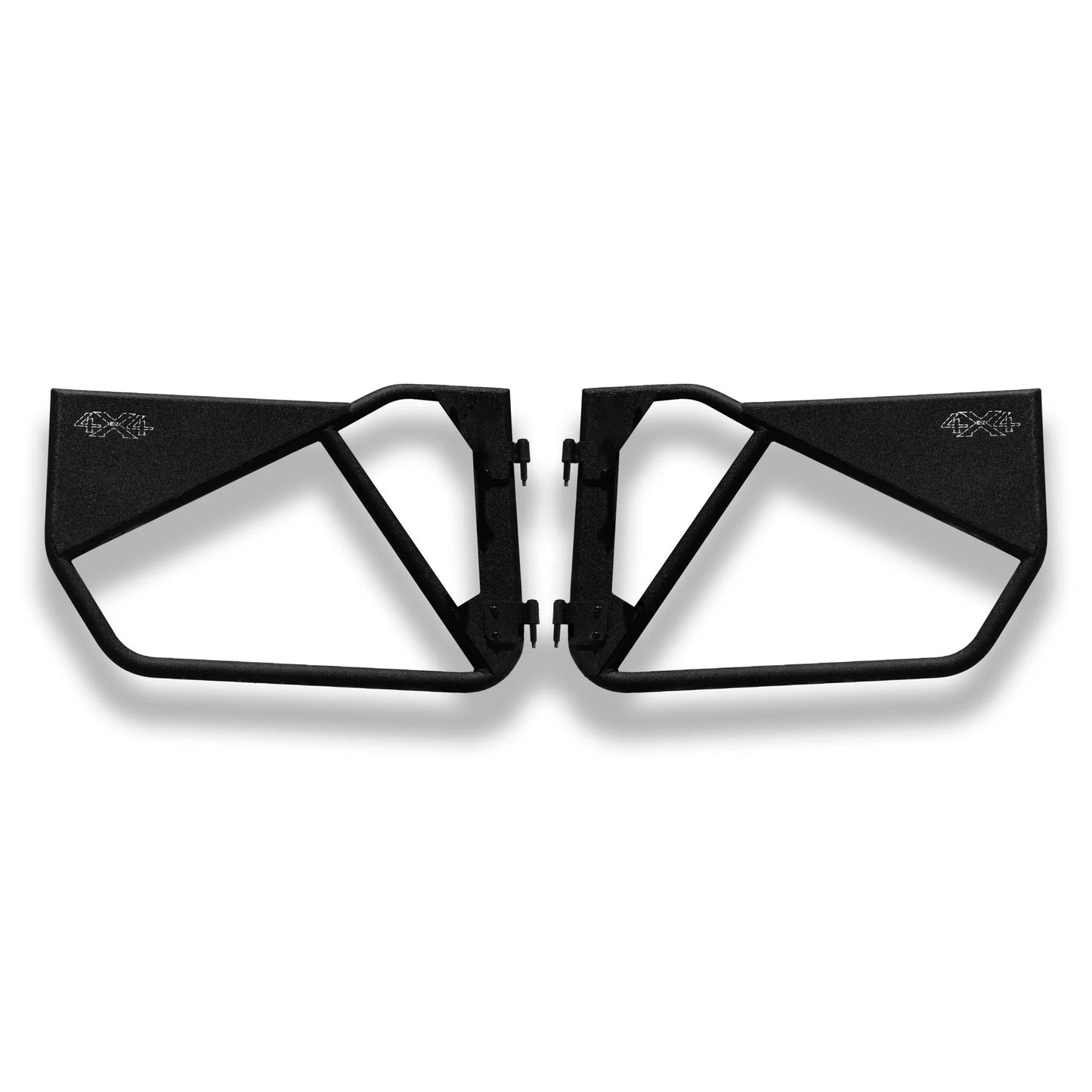 EZ4X4 Phantom Aluminum Full Tube Doors – Fits 1997–2006 Jeep Wrangler TJ – Textured Black – 2Pc