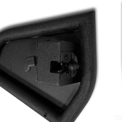 EZ4X4 Phantom Aluminum Full Tube Doors for Jeep Wrangler JLU – 4-Door Set, Lightweight Aluminum, Black Powder-Coated