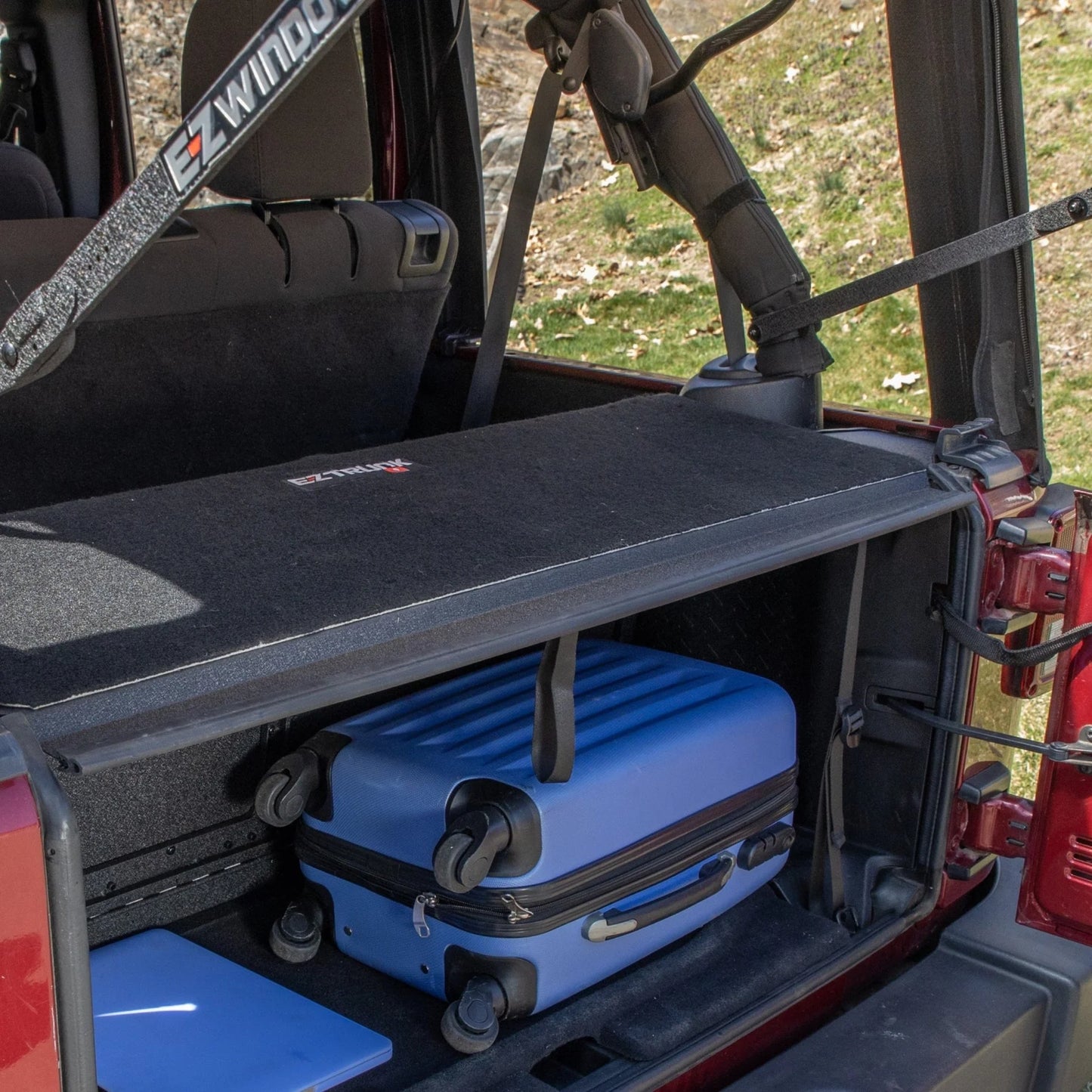 EZ4X4 EZTrunk Carpet for Jeep JLU 4-Door – Fits 2018 & Up – Black, Custom-Fit, Protective, Easy Install