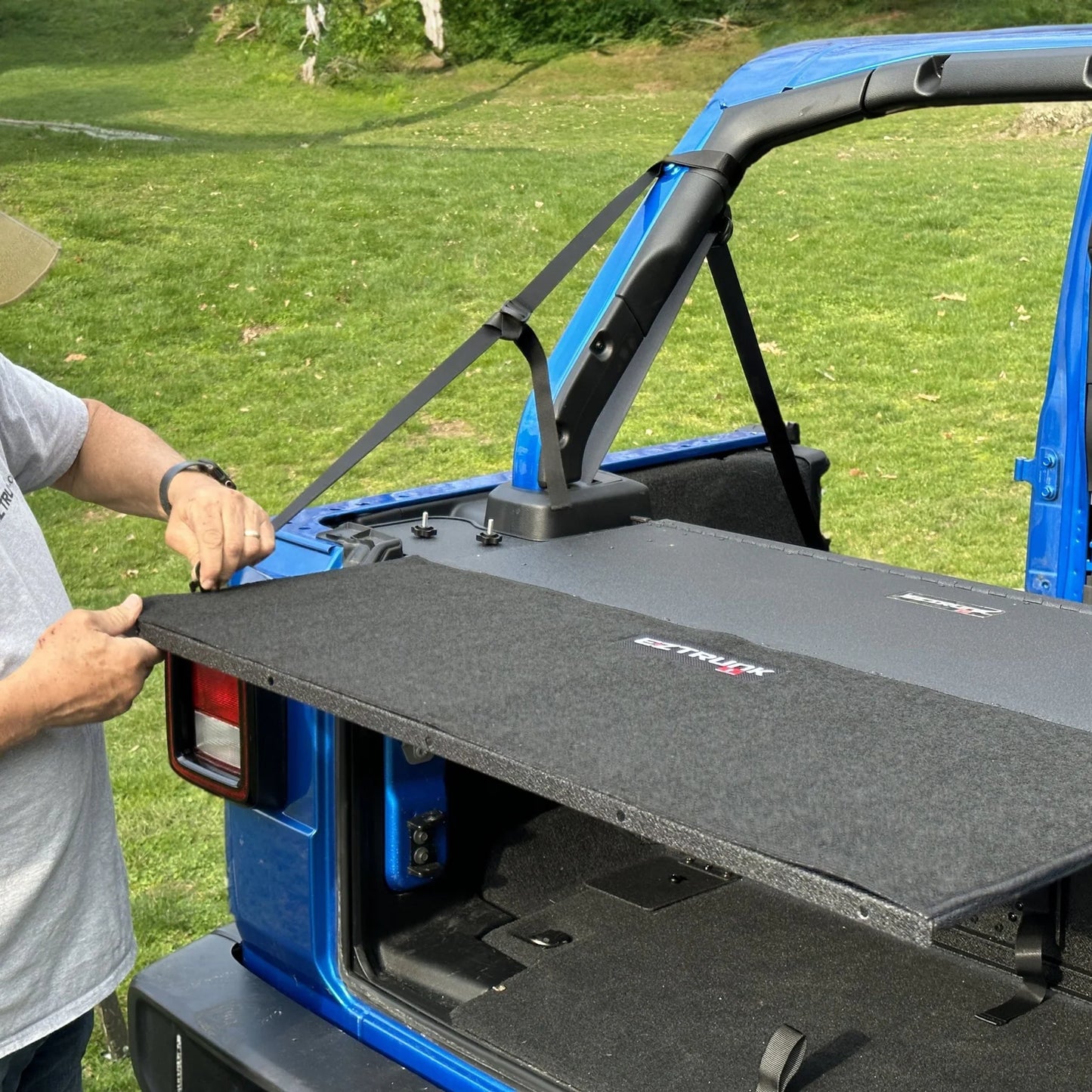 EZ4X4 EZTRUNK Tailgate Table Carpet – Fits Jeep JK & JKU 2007-2010, 2- & 4-Door – Black, Heavy-Duty, Scratch-Resistant