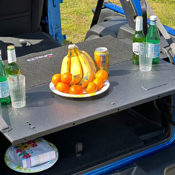 EZ4X4 EZTRUNK Tailgate Table – Fits 2018–2025 Jeep JL 2-Door – Durable, Rust-Resistant, Easy to Clean