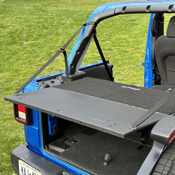 EZ4X4 EZTRUNK Tailgate Extension Table – Fits 2018 & Up Jeep JLU 4-Door – Durable, Rust-Resistant, Easy to Clean