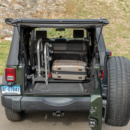 EZ4X4 EZTrunk Folding Security Box for Jeep JK & JKU 4-Door – Fits 2007–2010 – Lockable, Fold-Down, Aluminum, Easy Install