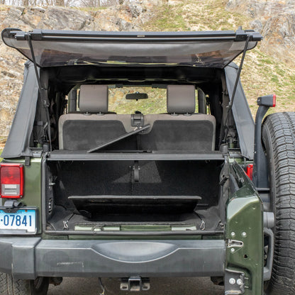 EZ4X4 EZTrunk Folding Security Box for Jeep JK & JKU 4-Door – Fits 2007–2010 – Lockable, Fold-Down, Aluminum, Easy Install