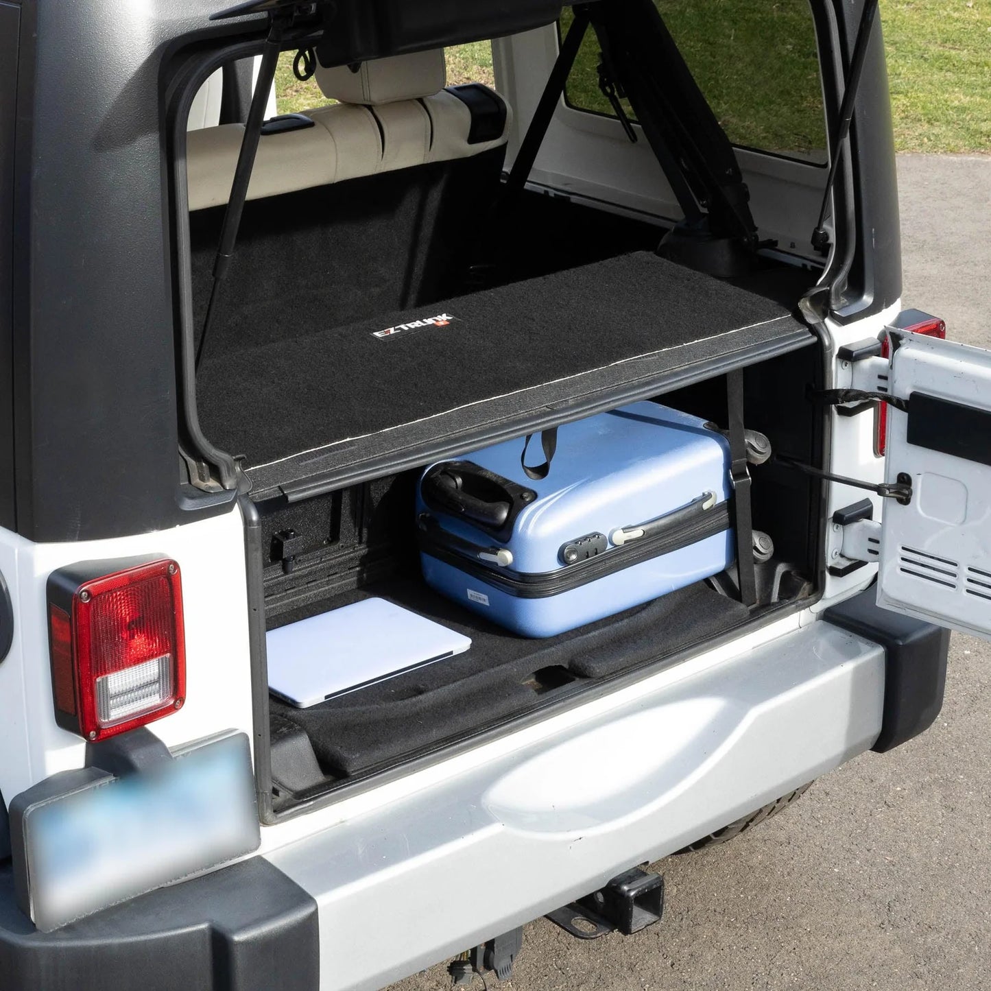 EZ4X4 EZTrunk Folding Security Box for Jeep JKU 4-Door – Fits 2011–2018 – Lockable, Fold-Down, Aluminum, Easy Install