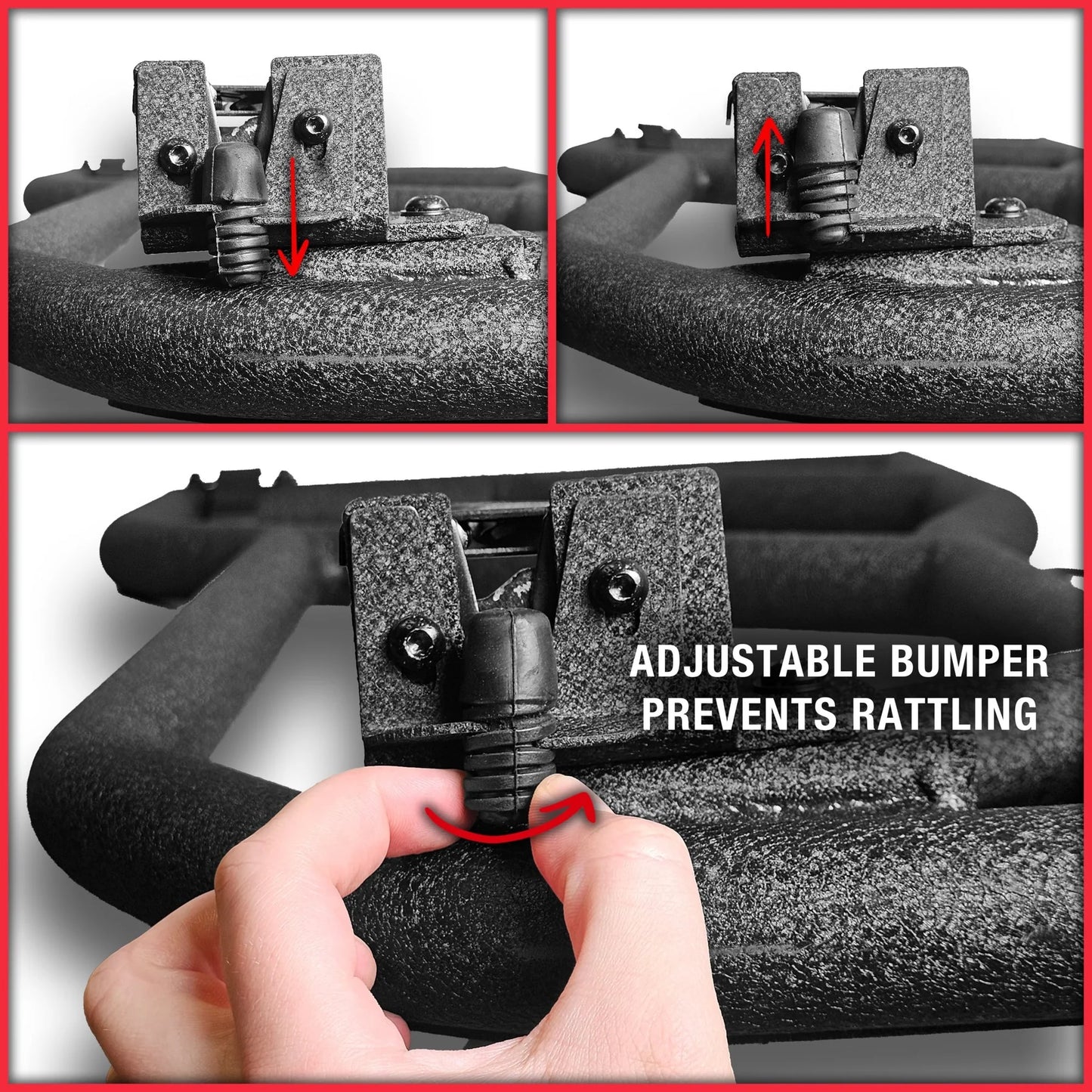 EZ4X4 Razor Aluminum Half Tube Doors for Jeep Wrangler JKU 4-Door – Lightweight, Black Powder-Coated, Secure OE Fit