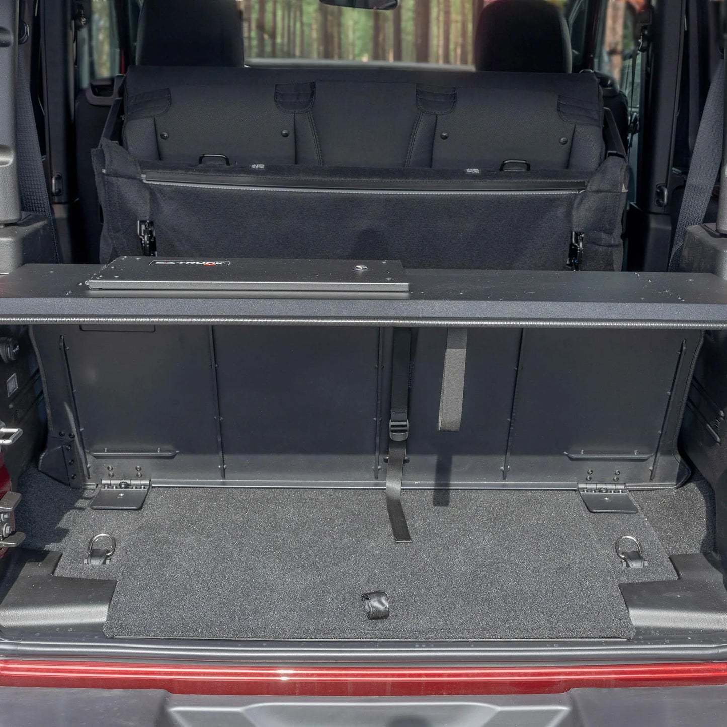 EZ4X4 EZTrunk Folding Security Box for Jeep JL 2-Door – Fits 2018 & Up – Lockable, Fold-Down, Aluminum, Easy Install