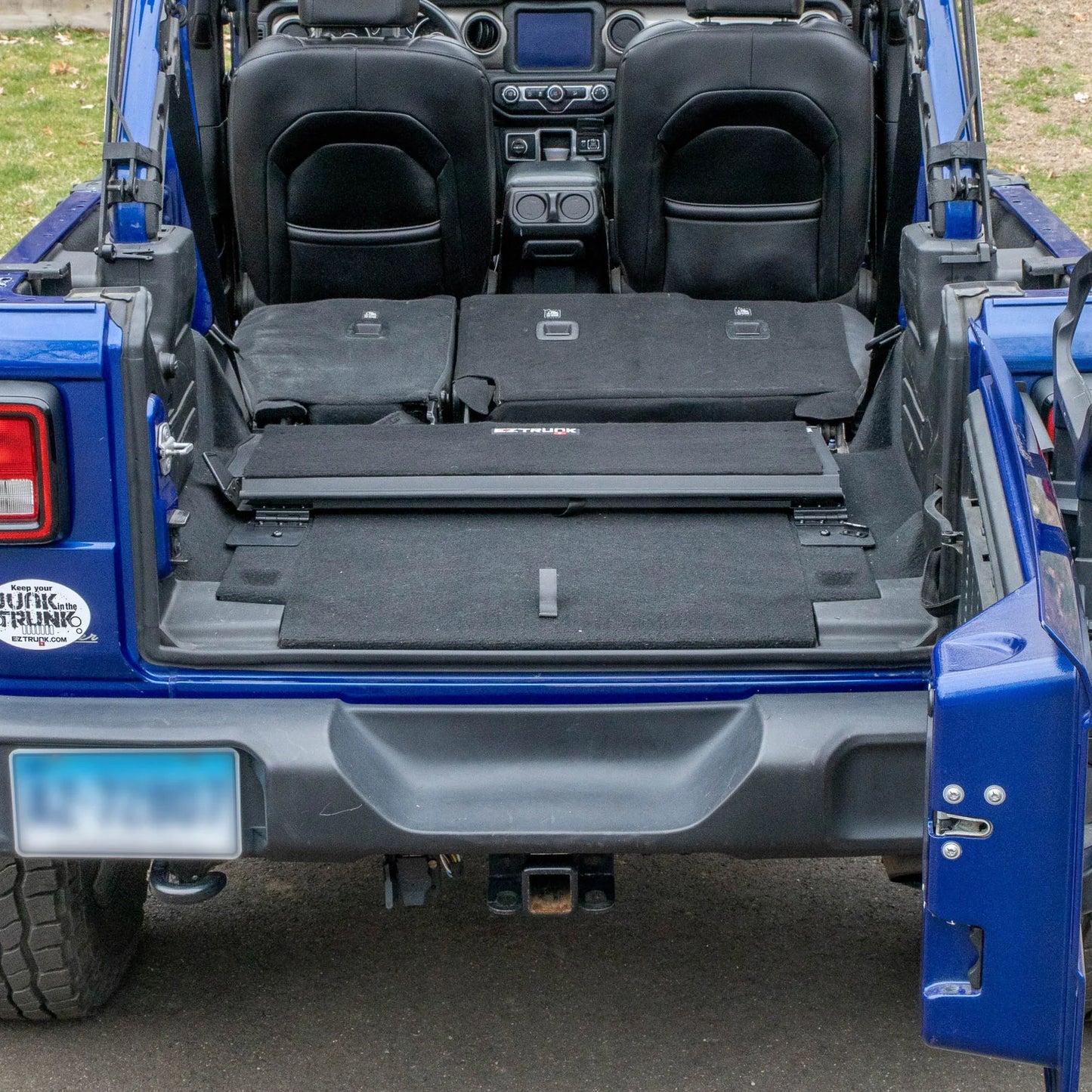 EZ4X4 EZTrunk Folding Security Box for Jeep JLU 4-Door – Fits 2018–2025 – Lockable, Fold-Down, Aluminum, Easy Install