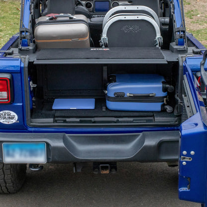 EZ4X4 EZTrunk Folding Security Box for Jeep JLU 4-Door – Fits 2018–2025 – Lockable, Fold-Down, Aluminum, Easy Install