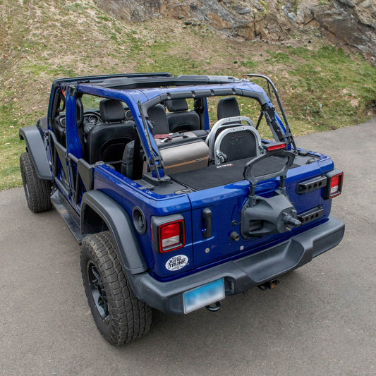EZ4X4 EZTrunk Folding Security Box for Jeep JLU 4-Door – Fits 2018–2025 – Lockable, Fold-Down, Aluminum, Easy Install