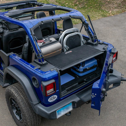 EZ4X4 EZTrunk Folding Security Box for Jeep JLU 4-Door – Fits 2018–2025 – Lockable, Fold-Down, Aluminum, Easy Install