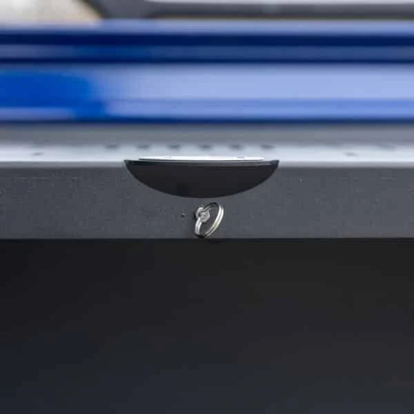 EZ4X4 Double Level Deluxe Folding Tailgate Table – Fits Jeep Wrangler JK/JKU/JL/JLU – Black Aluminum Cargo Shelf