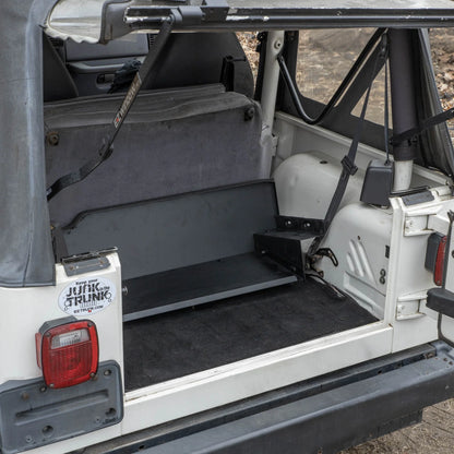 EZ4X4 EZTrunk Folding Security Box for Jeep TJ 2-Door – Fits 1997–2006 – Lockable, Fold-Down, Aluminum, Easy Install