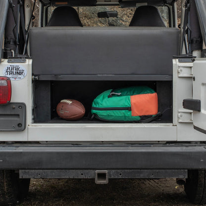 EZ4X4 EZTrunk Folding Security Box for Jeep TJ 2-Door – Fits 1997–2006 – Lockable, Fold-Down, Aluminum, Easy Install