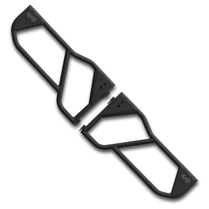 EZ4X4 Razor Aluminum Half Tube Doors for Jeep Wrangler JK 2-Door – Lightweight Aluminum, Black Powder-Coated, OE Hinge Fit