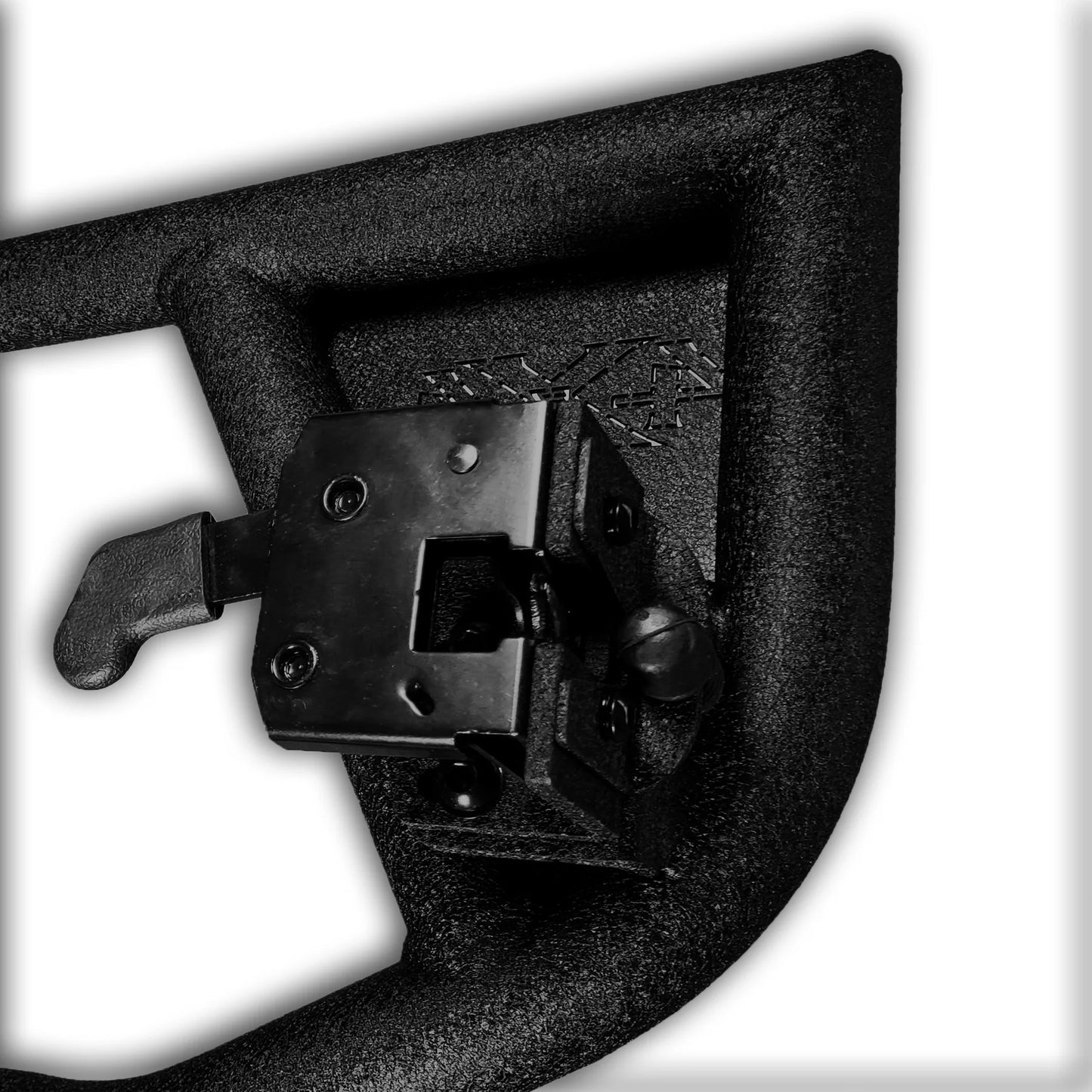 EZ4X4 Razor Aluminum Half Tube Doors for Jeep Wrangler JK 2-Door – Lightweight Aluminum, Black Powder-Coated, OE Hinge Fit