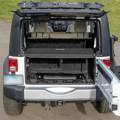 EZ4X4 EZTrunk Folding Security Box for Jeep JKU 4-Door – Fits 2011–2018 – Lockable, Fold-Down, Aluminum, Easy Install