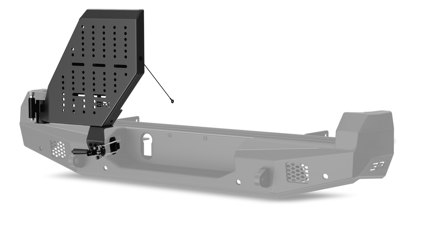 Body Armor Rear Bumper - High-Quality Steel, Black Powder-Coated Finish - Fits 2010-2024 Toyota 4Runner Pro Series II