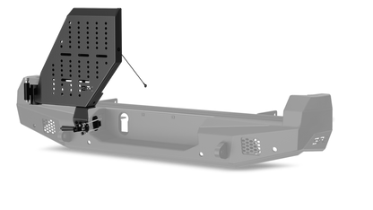 Body Armor Rear Bumper - High-Quality Steel, Black Powder-Coated Finish - Fits 2010-2024 Toyota 4Runner Pro Series II