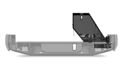 Body Armor Rear Bumper - High-Quality Steel, Black Powder-Coated Finish - Fits 2010-2024 Toyota 4Runner Pro Series II