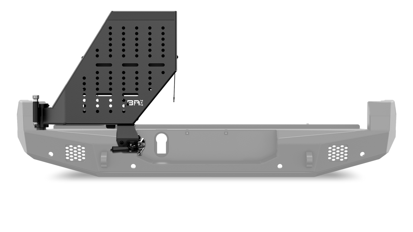 Body Armor Rear Bumper - High-Quality Steel, Black Powder-Coated Finish - Fits 2010-2024 Toyota 4Runner Pro Series II