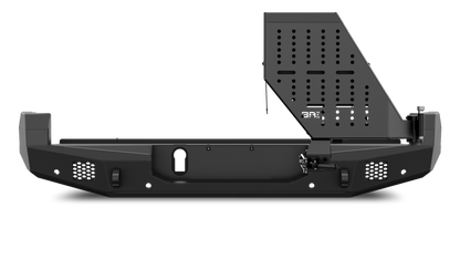Body Armor Tire Carrier With License Plate Holder - High-Quality Steel, Black Powder-Coated Finish - Fits 2016-2023 Toyota Tacoma / 2010-2024 4Runner Pro Series II Bumper