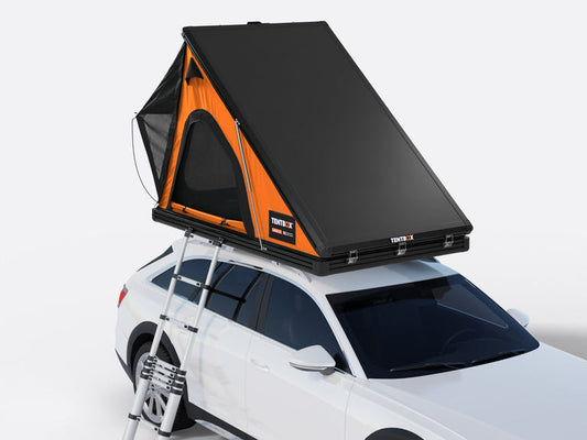 TentBox Cargo 2.0 Roof Tent for Cars - Built with Aluminum Exoskeleton,Integrated LED Light (Sunset Orange )