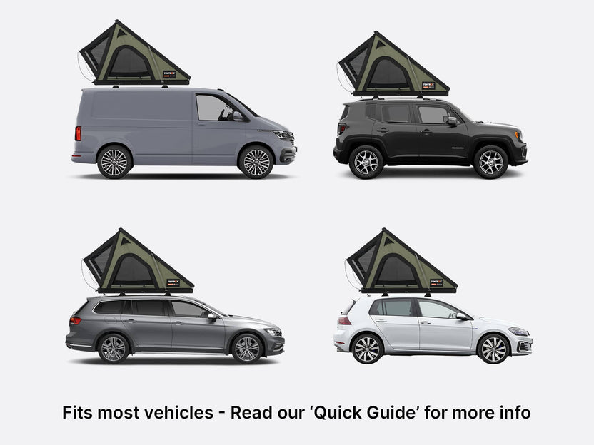 TentBox Cargo 2.0 Roof Tent for Cars - Built with Aluminum Exoskeleton,Integrated LED Light (Midnight Grey )