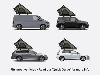 TentBox Cargo 2.0 Roof Tent for Cars - Built with Aluminum Exoskeleton,Integrated LED Light (Midnight Grey )