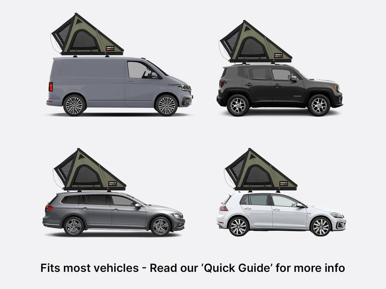 TentBox Cargo 2.0 Roof Tent for Cars - Built with Aluminum Exoskeleton,Integrated LED Light (Sunset Orange )