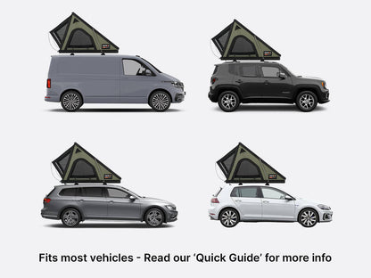 TentBox Cargo 2.0 Roof Tent for Cars - Built with Aluminum Exoskeleton,Integrated LED Light (Sunset Orange )