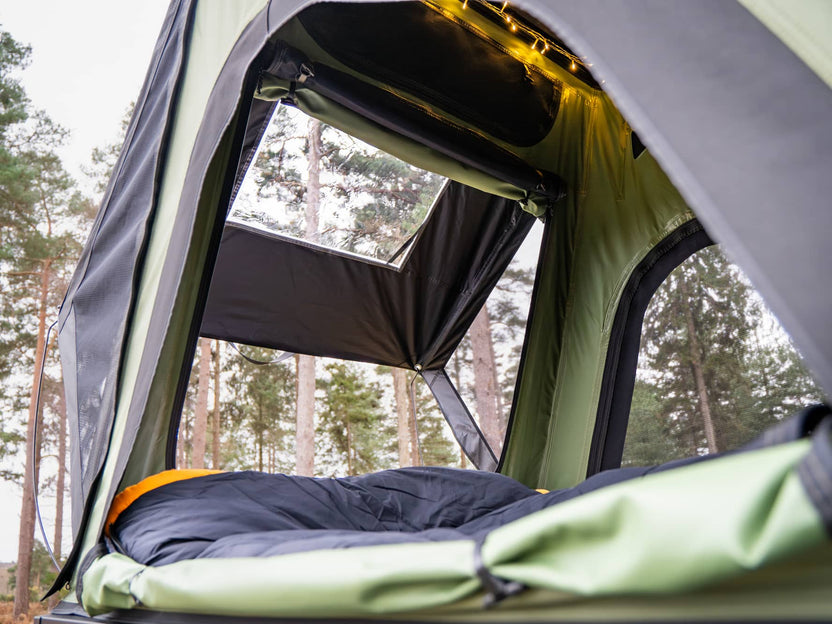 TentBox Cargo 2.0 Roof Tent for Cars - Built with Aluminum Exoskeleton,Integrated LED Light (Midnight Grey )
