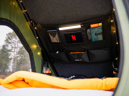TentBox Cargo 2.0 Roof Tent for Cars - Built with Aluminum Exoskeleton,Integrated LED Light (Sunset Orange )