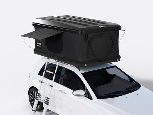 TentBox Classic 2.0 Roof Tent for Cars - All-Season Camping - With Integrated LED Light (Matte Black)