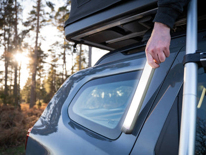 TentBox Classic 2.0 Roof Tent for Cars - All-Season Camping - With Integrated LED Light (Sunset Orange)