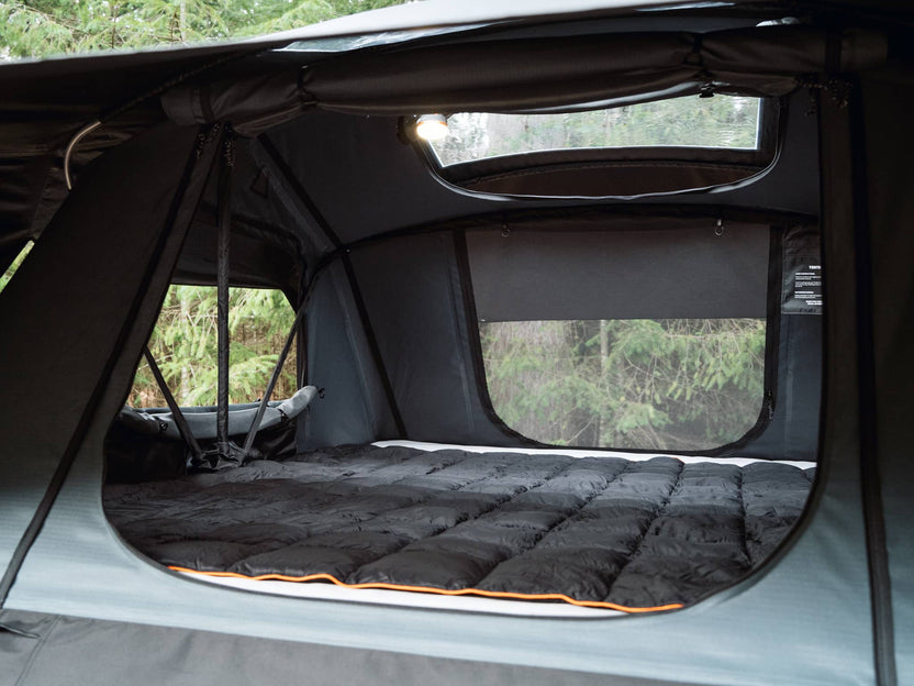TentBox Lite XL Roof Tent for Cars & SUVs - 4-Person Sleeping Capacity (Forest Green )