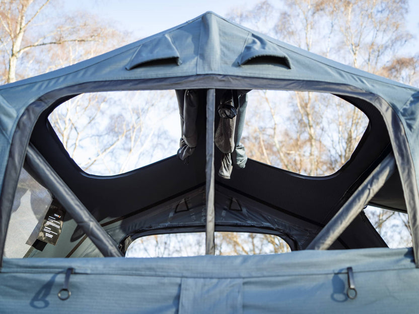 TentBox Lite XL Roof Tent for Cars & SUVs - 4-Person Sleeping Capacity (Forest Green )