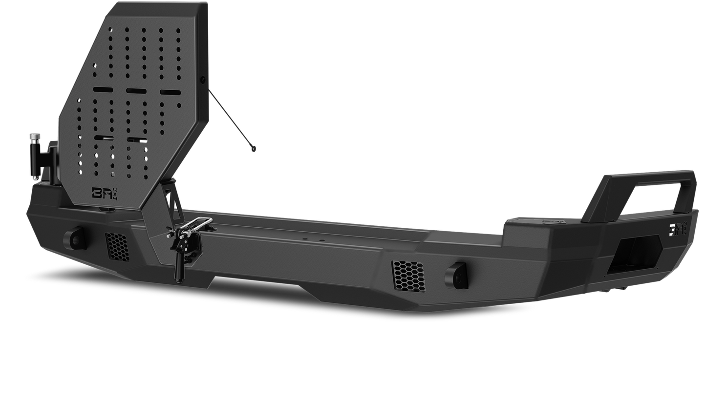 Body Armor Passenger Side Swingout - High-Quality Steel, Black Powder-Coated Finish - Fits 2010-2024 Toyota 4Runner Pro Series II Bumper