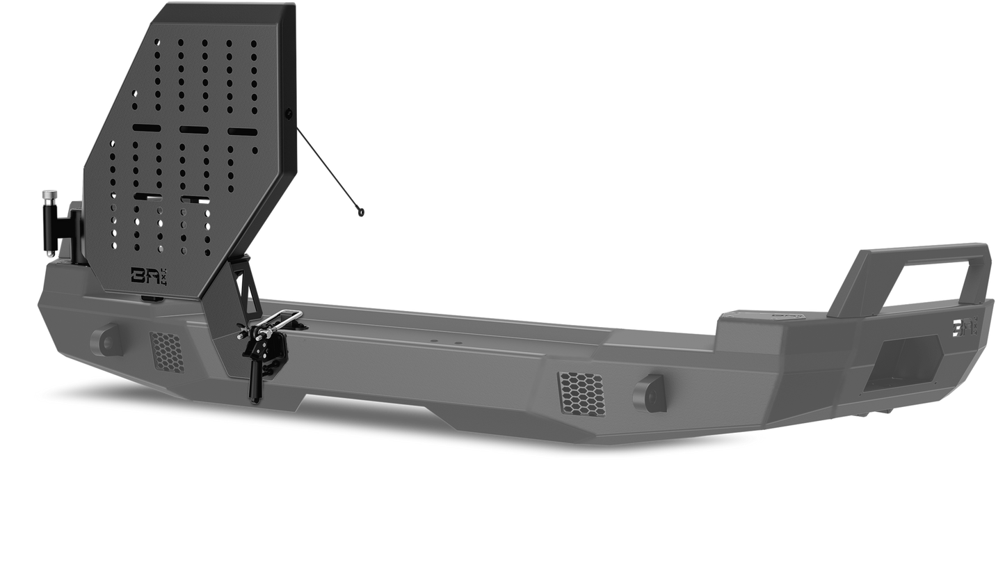 Body Armor Passenger Side Swingout - High-Quality Steel, Black Powder-Coated Finish - Fits 2010-2024 Toyota 4Runner Pro Series II Bumper