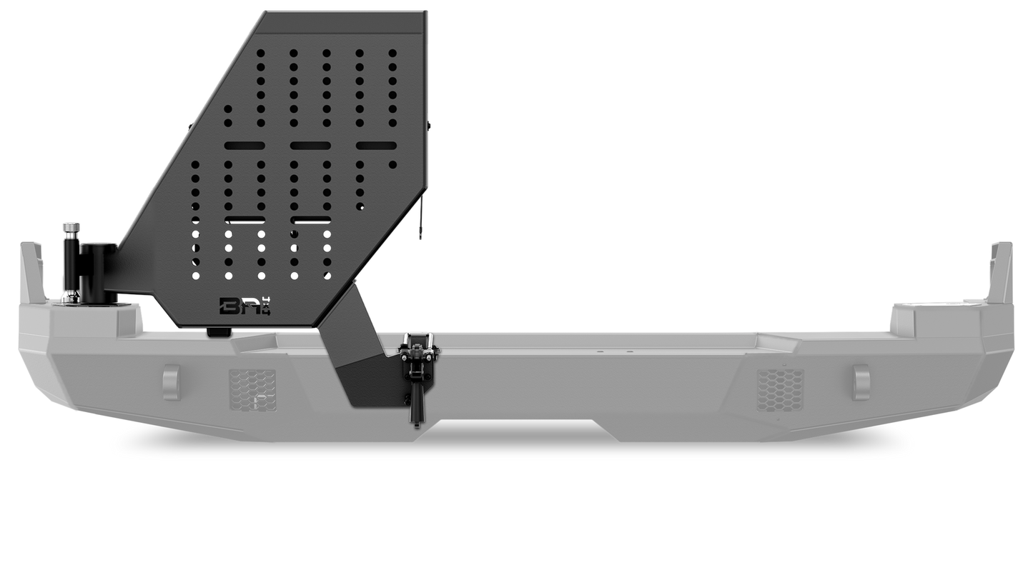 Body Armor Passenger Side Swingout - High-Quality Steel, Black Powder-Coated Finish - Fits 2010-2024 Toyota 4Runner Pro Series II Bumper