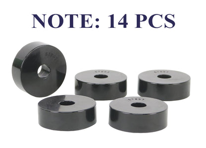 Whiteline Body Mount Bushing Kit for Classic Off-Road SUVs - Fits 1959-1973 Jeep CJ5 (Pack Of 14)