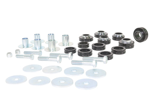 Whiteline Body Mount Bushing Kit for Cars - Fits 1967 Chevrolet Chevy II, 1976-1981 Pontiac Firebird