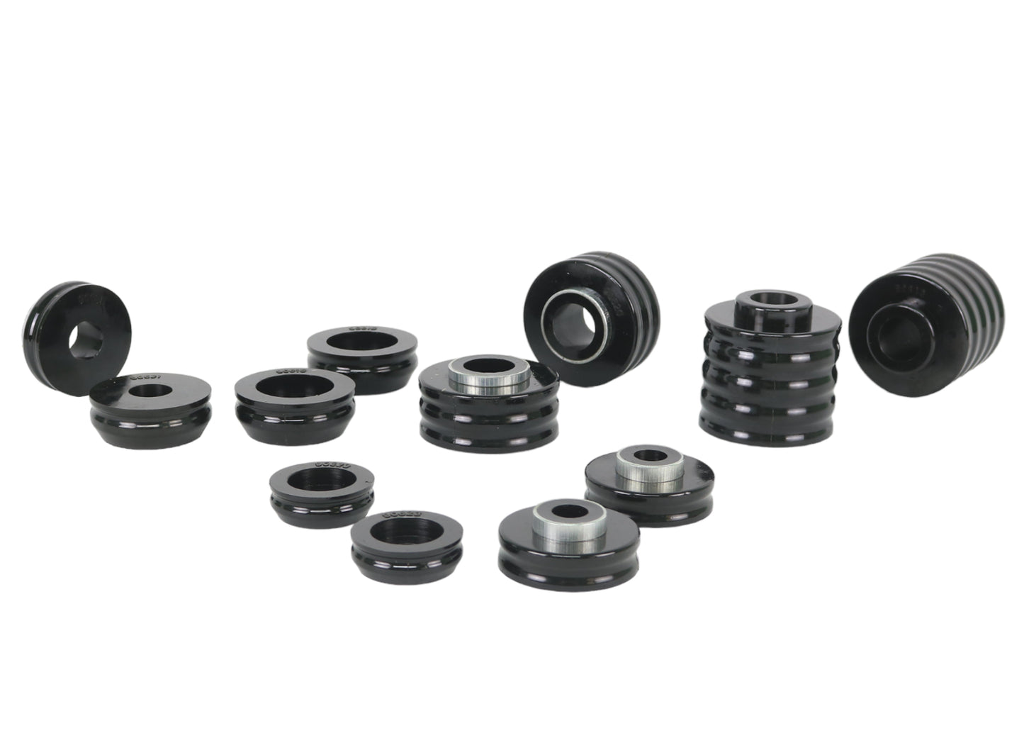 Whiteline Body Mount Bushing Kit for Pickup Trucks - Fits 1986-1996 Ford F-150, F-250, F-350 - High-Quality Polyurethane (Black Finish)
