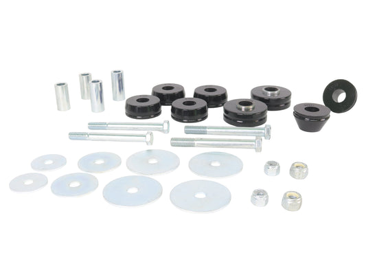 Whiteline Body Mount Bushing Kit for Pickup Trucks - Fits 1963-1966 Chevrolet C10 - High-Quality Polyurethane (Black Finish)
