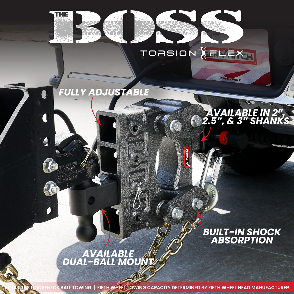 Gen-Y Hitch BOSS 16K (Torsion-Flex) Drop Hitch (2" or 2 ½" Shank) - image 8