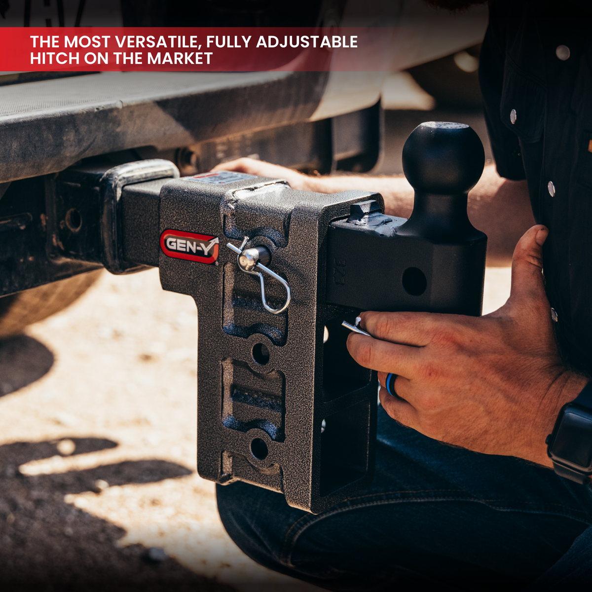 Gen-Y Hitch MEGA-DUTY 32K Bolt-On Adjustable Hitch (2 ½" Receiver) - image 4