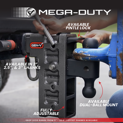 Gen-Y Hitch MEGA-DUTY 21K Drop Hitch (2 ½" Shank) - image 9