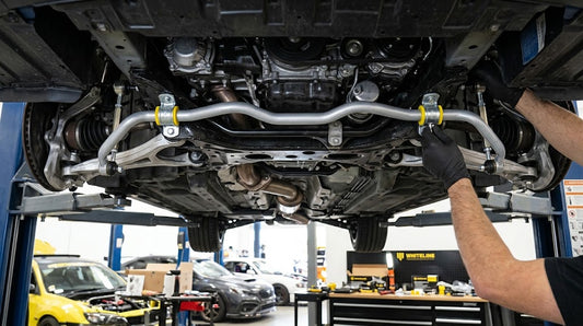 Whiteline Front Sway Bar for Compact Sports Cars - Fits 2022-2024 Subaru WRX - 24mm 2 Point Adjustable (Silver Finish)
