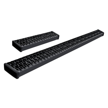 TrailFX Side Step Running Board Titanium Black 6.5" x 77" Fits 2007-2021 Toyota Tundra Double Cab